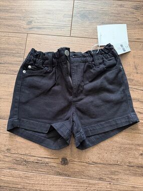 DL1961 Black Girls' Elastic Waist Casual Shorts